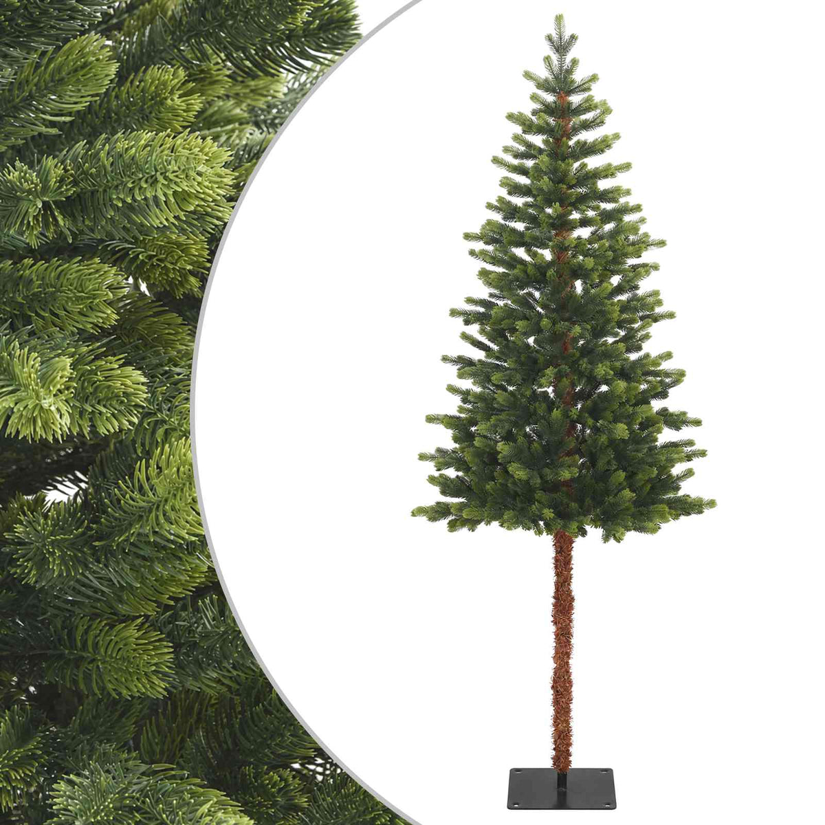 Artificial Hinged Christmas Tree 180 cm PVC and Metal Green