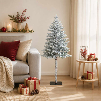 Artificial Hinged Christmas Tree 120 cm PVC and Metal