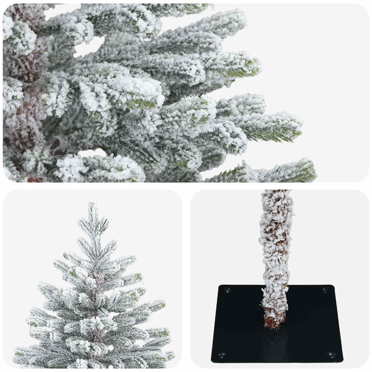 Artificial Hinged Christmas Tree 120 cm PVC and Metal