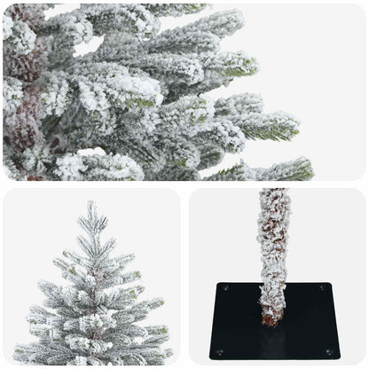 Artificial Hinged Christmas Tree 120 cm PVC and Metal
