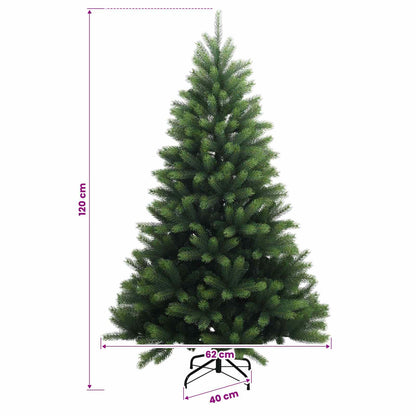 Artificial Hinged Christmas Tree 120 cm PVC and Metal Green