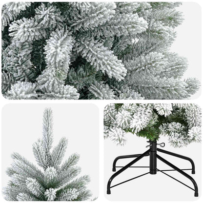 Artificial Hinged Christmas Tree 120 cm PVC and Metal