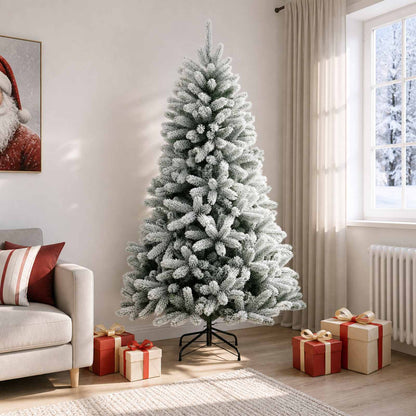 Artificial Hinged Christmas Tree 240 cm PVC and Metal
