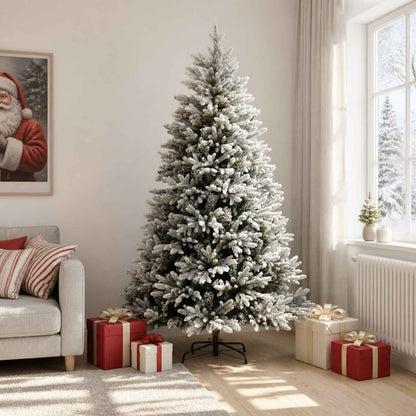 Artificial Hinged Christmas Tree 180 cm PVC and Metal