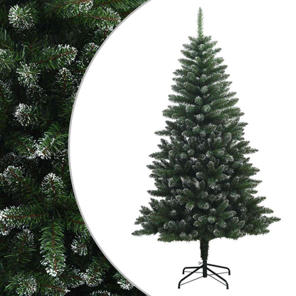 Artificial Hinged Christmas Tree 150 cm PVC and Metal Frosted