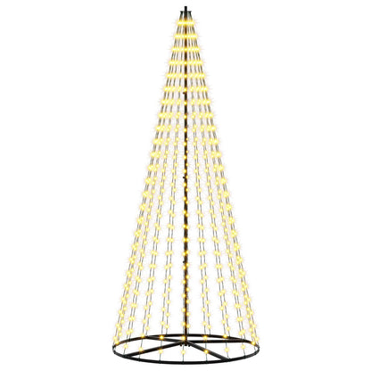 LED Christmas Tree 235 cm 500 LEDs Warm White Steel Black