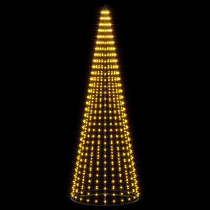 LED Christmas Tree 285 cm 744 LEDs Warm White Steel Black