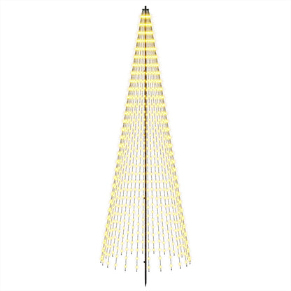 LED Christmas Tree 285 cm 744 LEDs Warm White Steel Black