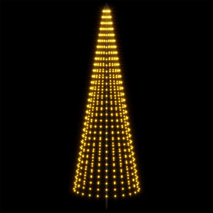 LED Christmas Tree 285 cm 744 LEDs Warm White Steel Black