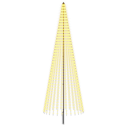 LED Christmas Tree 385 cm 1148 LEDs Warm White Steel Black
