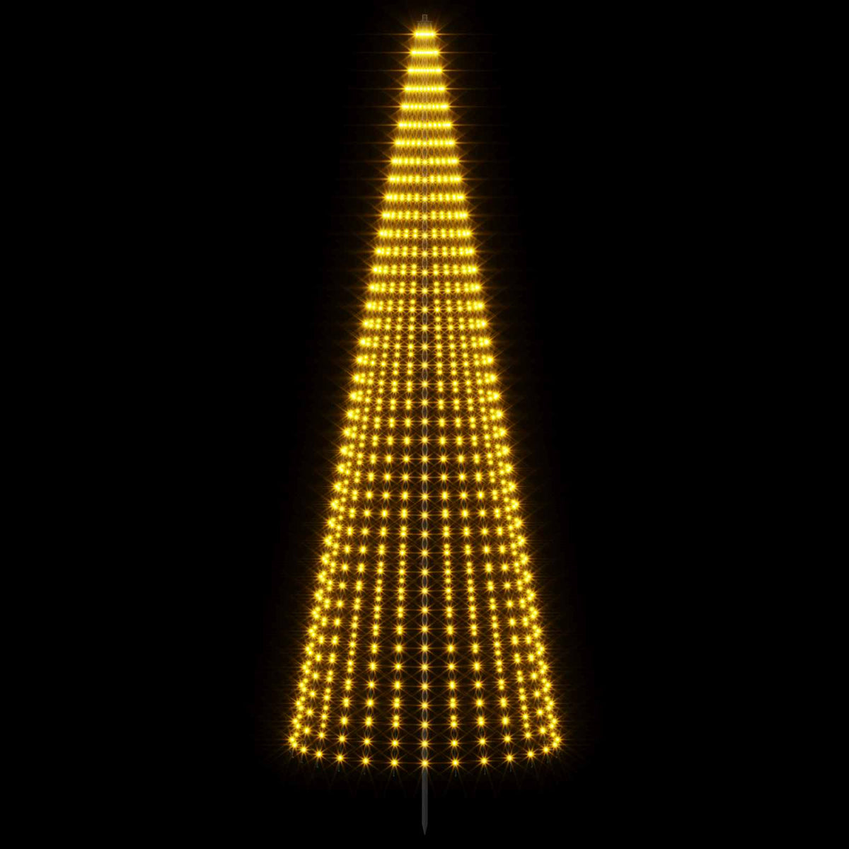 LED Christmas Tree 385 cm 1148 LEDs Warm White Steel Black