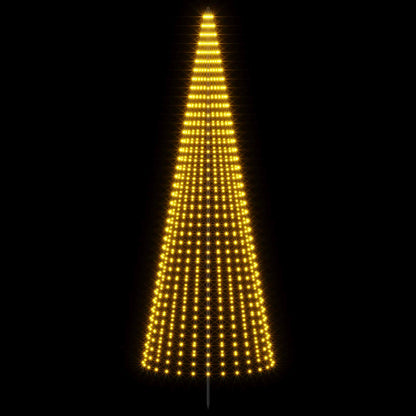 LED Christmas Tree 385 cm 1148 LEDs Warm White Steel Black