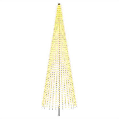 LED Christmas Tree 485 cm 1632 LEDs Warm White Steel Black