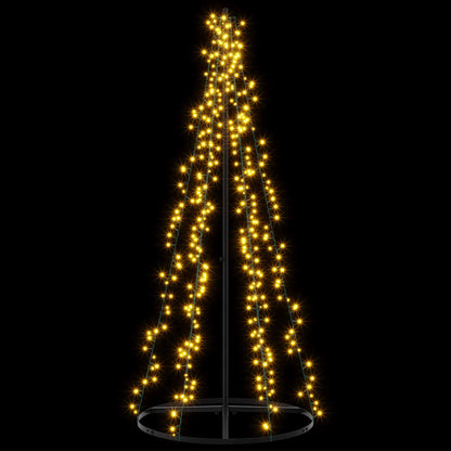 LED Christmas Tree 165 cm 540 LEDs Warm White Steel Black