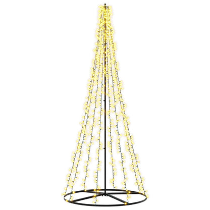 LED Christmas Tree 235 cm 1000 LEDs Warm White Steel Black