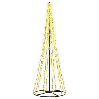 LED Christmas Tree 285 cm 1550 LEDs Warm White Steel Black