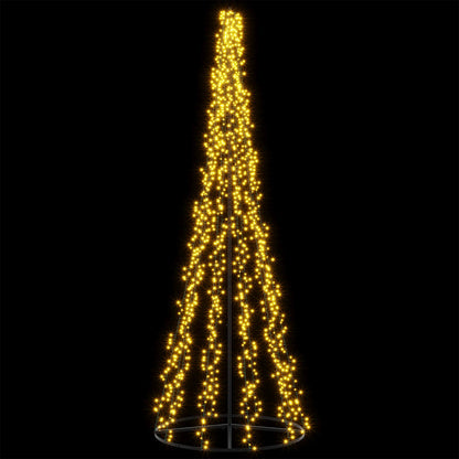 LED Christmas Tree 285 cm 1550 LEDs Warm White Steel Black