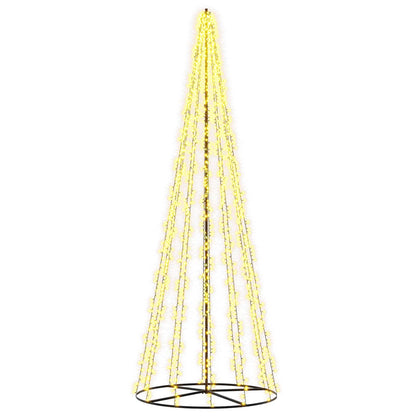LED Christmas Tree 385 cm 2460 LEDs Warm White Steel Black