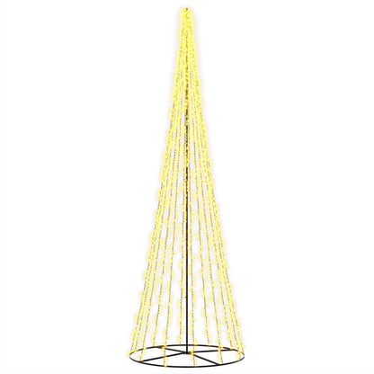 LED Christmas Tree 485 cm 3000 LEDs Warm White Steel Black