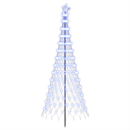 LED Christmas Tree 250 cm 290 LEDs Blue Steel Black