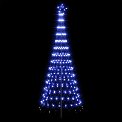 LED Christmas Tree 250 cm 290 LEDs Blue Steel Black