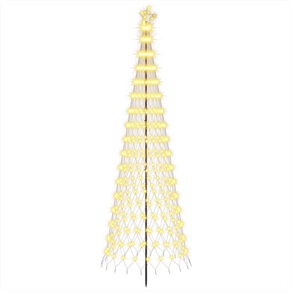 LED Christmas Tree 300 cm 350 LEDs Warm White Steel Black