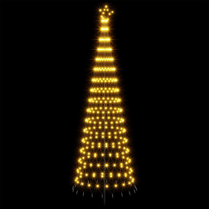 LED Christmas Tree 300 cm 350 LEDs Warm White Steel Black