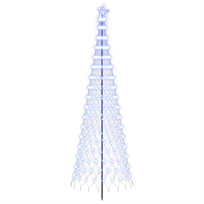 LED Christmas Tree 300 cm 350 LEDs Blue Steel Black