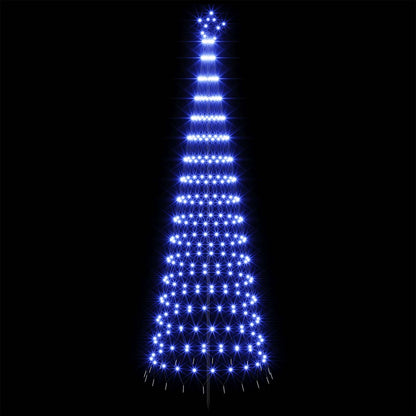 LED Christmas Tree 300 cm 350 LEDs Blue Steel Black