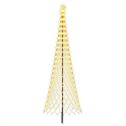 LED Christmas Tree EKENAS 400 cm 450 LEDs Warm White Steel