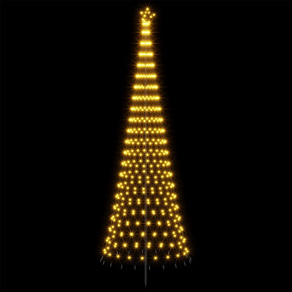 LED Christmas Tree EKENAS 400 cm 450 LEDs Warm White Steel