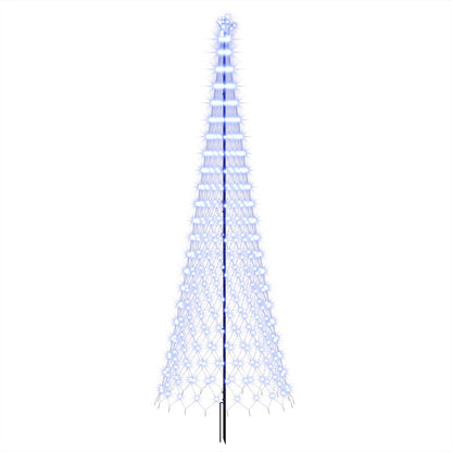 LED Christmas Tree 400 cm 450 LEDs Blue Steel Black