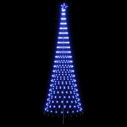 LED Christmas Tree 400 cm 450 LEDs Blue Steel Black