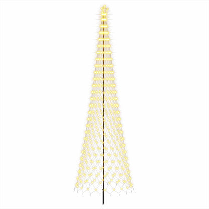 LED Christmas Tree 500 cm 550 LEDs Warm White Steel Black