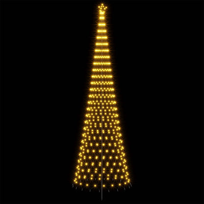 LED Christmas Tree 500 cm 550 LEDs Warm White Steel Black