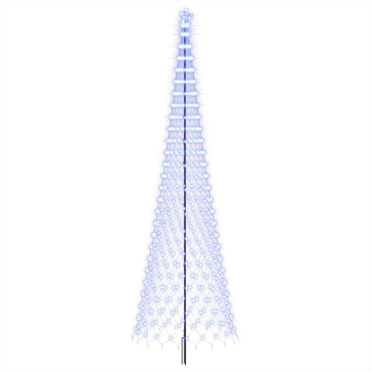 LED Christmas Tree 500 cm 550 LEDs Blue Steel Black