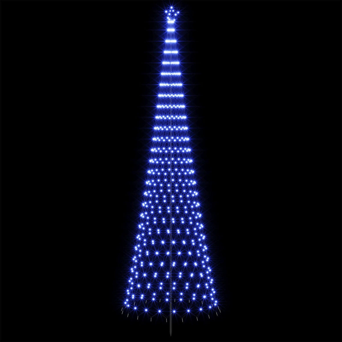 LED Christmas Tree 500 cm 550 LEDs Blue Steel Black