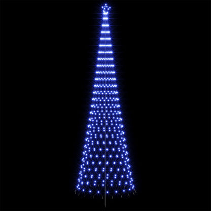 LED Christmas Tree 500 cm 550 LEDs Blue Steel Black