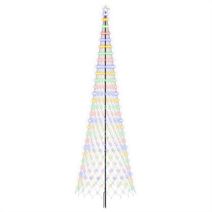 LED Christmas Tree 500 cm 550 LEDs Multicolour Steel Black