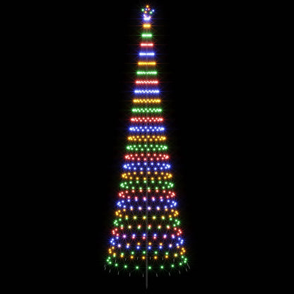 LED Christmas Tree 500 cm 550 LEDs Multicolour Steel Black