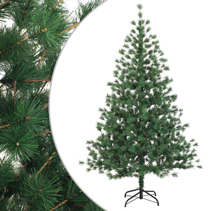 Artificial Hinged Christmas Tree 180 cm PVC and Metal Green