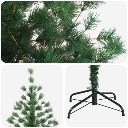 Artificial Hinged Christmas Tree 240 cm PVC and Metal Green