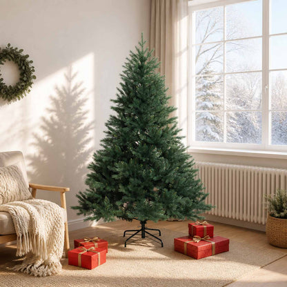 Artificial Hinged Christmas Tree 180 cm PVC and Metal Green
