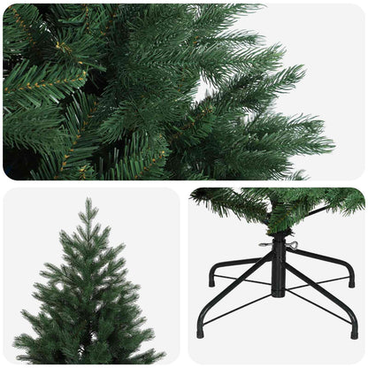 Artificial Hinged Christmas Tree 240 cm PVC and Metal Green