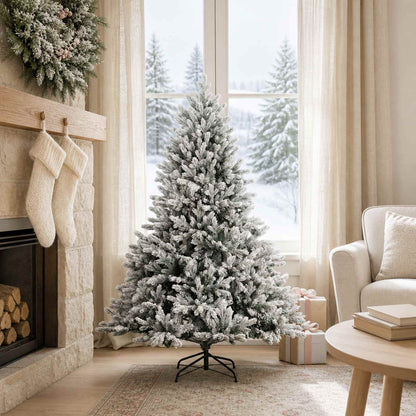 Artificial Hinged Christmas Tree 120 cm PVC and Metal