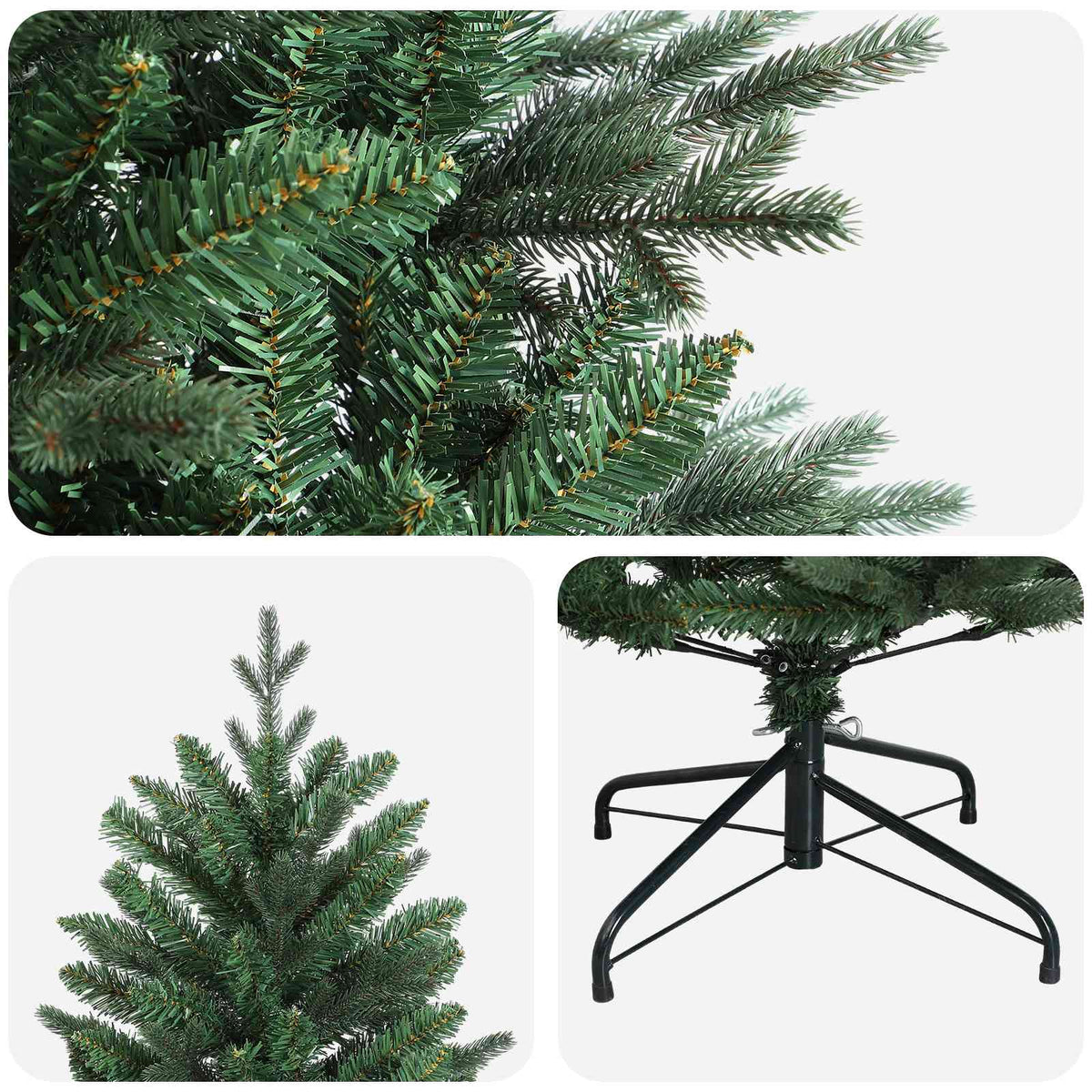 Artificial Hinged Christmas Tree 120 cm PVC and PE Green