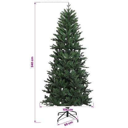 Artificial Hinged Christmas Tree 240 cm PVC and PE Green