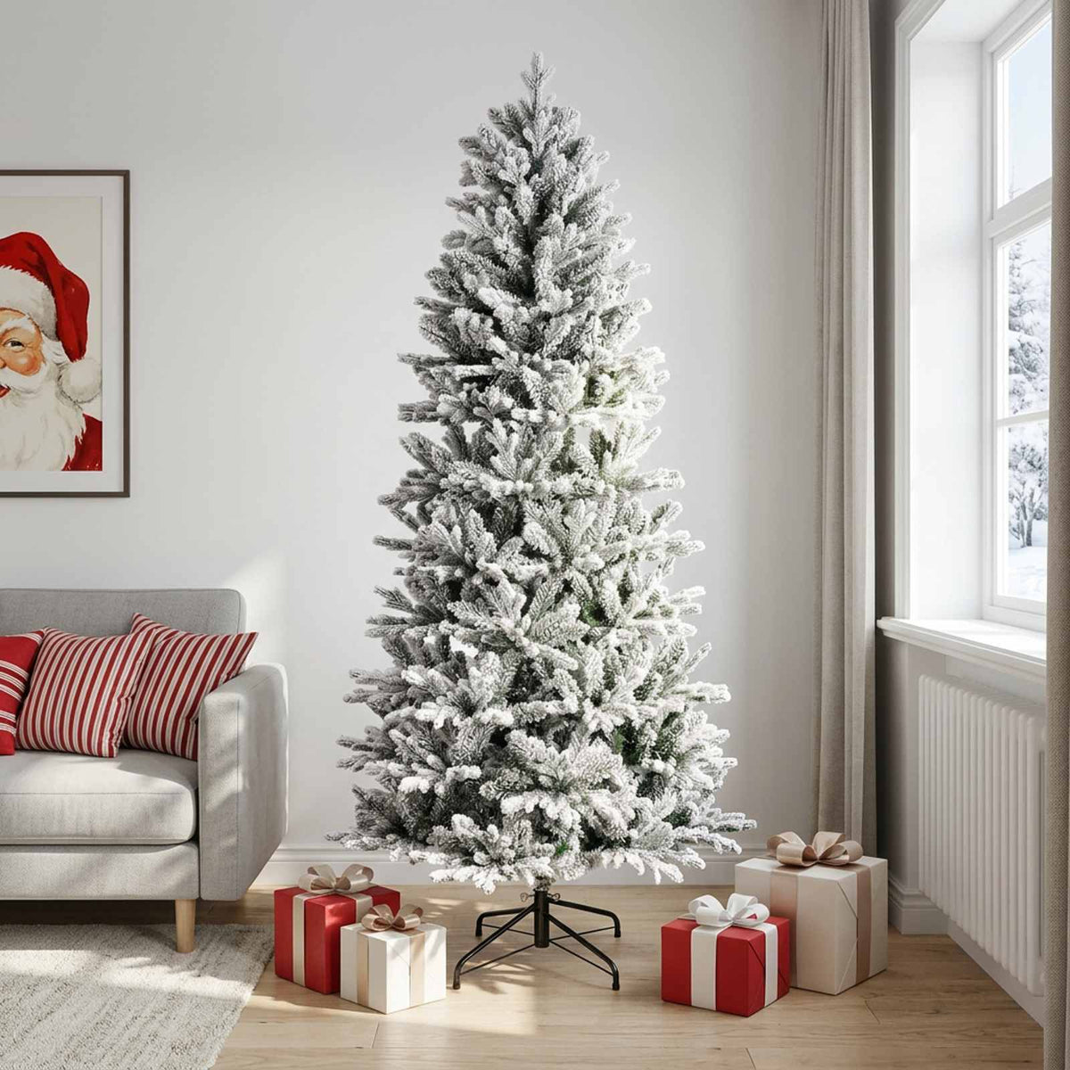 Artificial Hinged Christmas Tree 210 cm PVC and PE