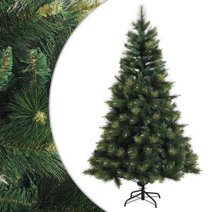 Artificial Hinged Christmas Tree 240 cm PVC and Metal Green