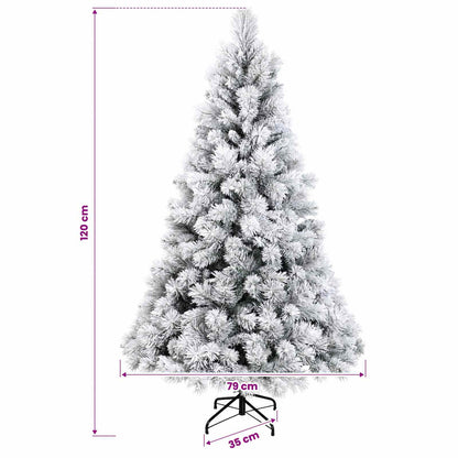 Artificial Hinged Christmas Tree 120 cm PVC and Metal